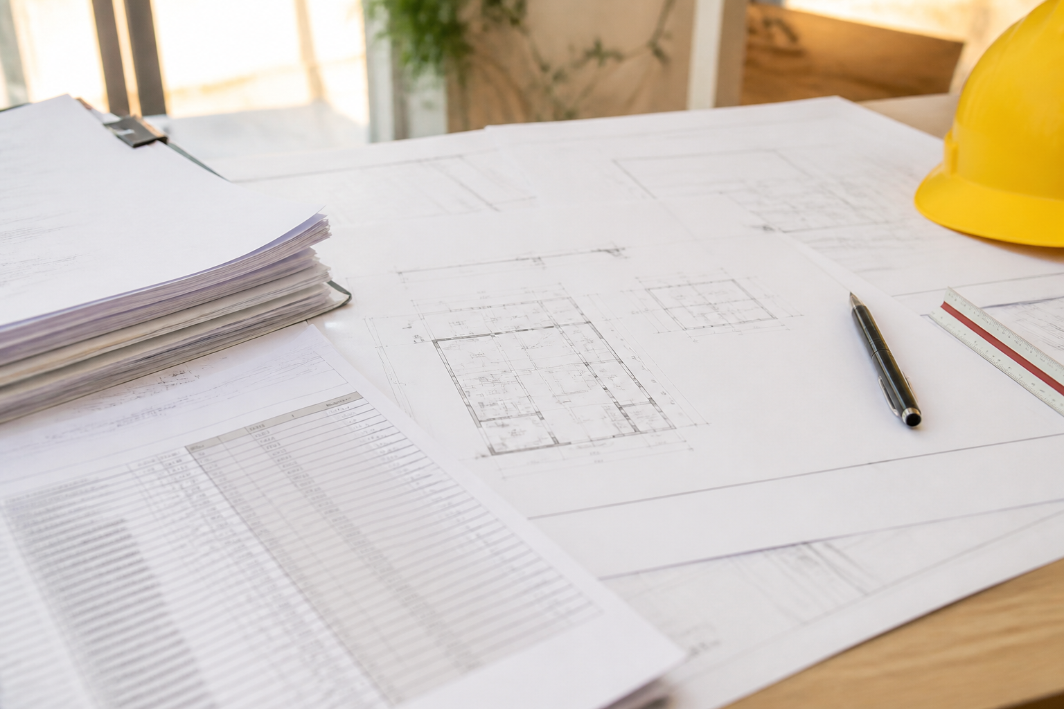 Plans architecturaux et devis pour construction de maison