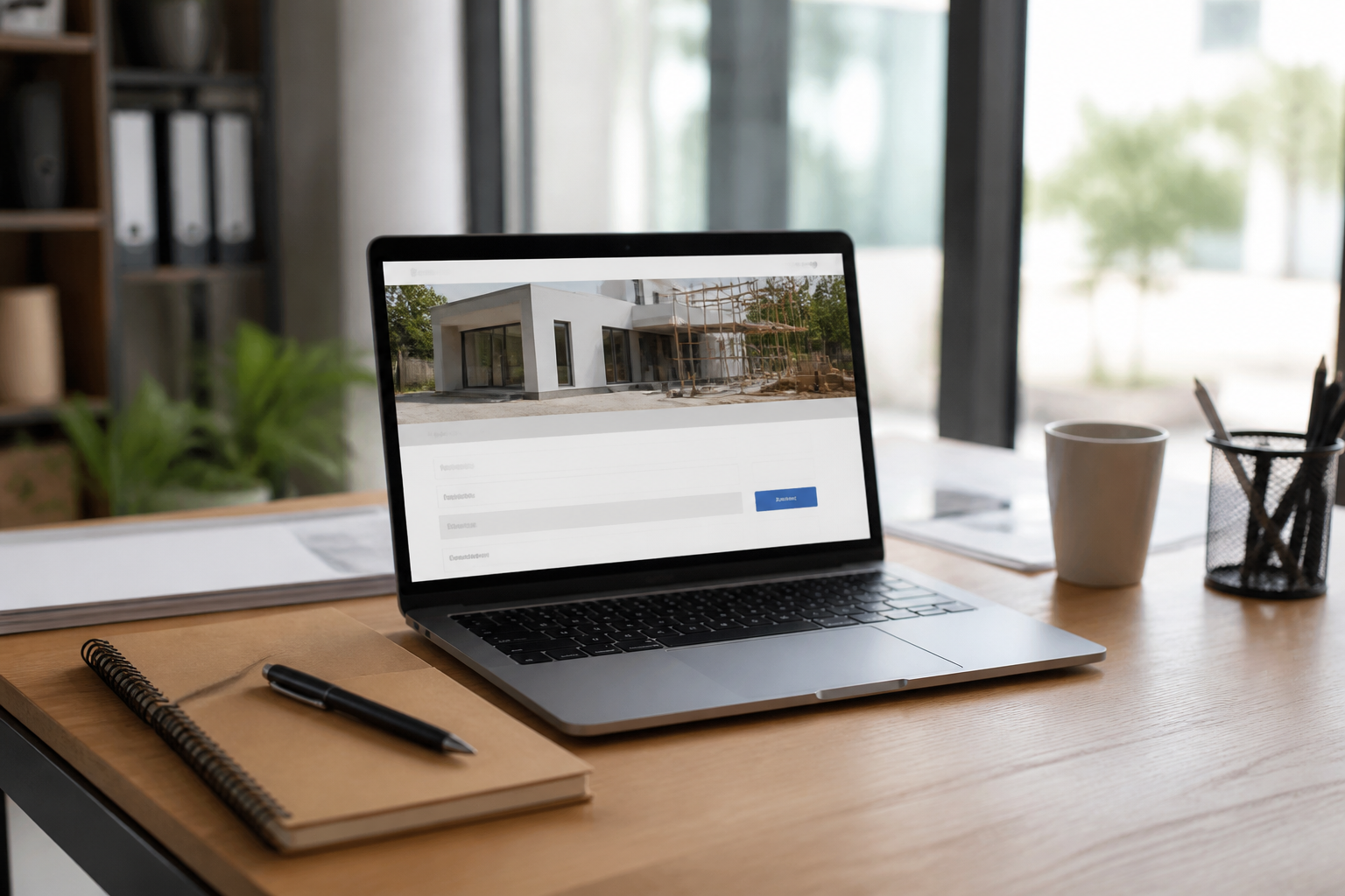 Consultation en ligne d'un permis de construire sur ordinateur