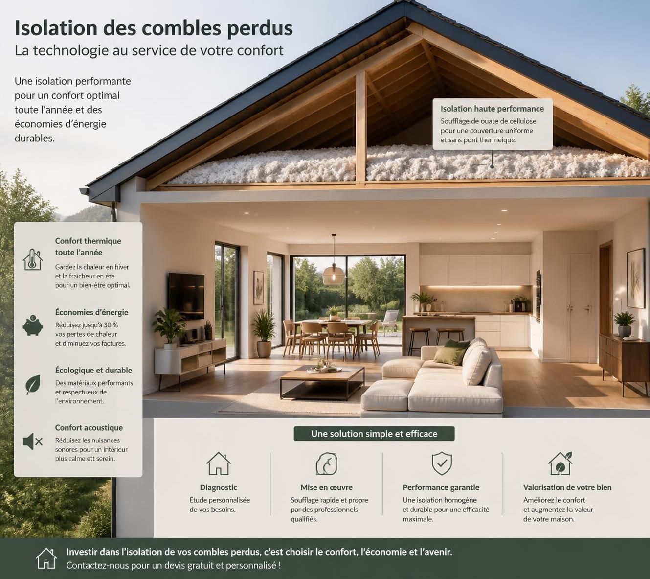 découvrez des conseils pratiques pour l'aide à l'isolation des combles perdus et optimisez votre confort thermique tout en réduisant vos dépenses énergétiques.