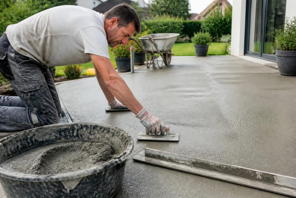 découvrez nos conseils pratiques pour réussir votre projet de terrasse en béton, de la préparation du terrain à la finition, et profitez d'un espace extérieur durable et esthétique.