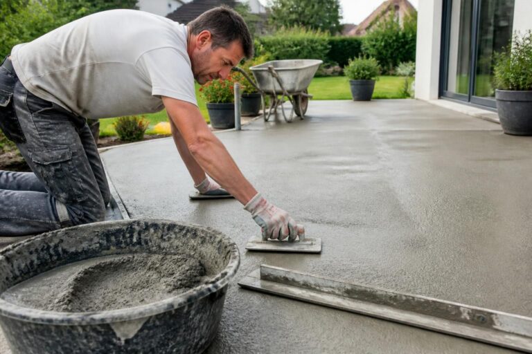 Faire terrasse en béton : conseils pratiques pour réussir votre projet
