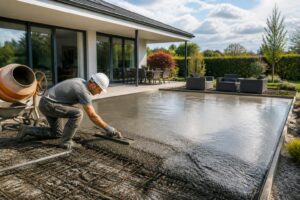 Faire une terrasse béton : guide complet pour réussir votre projet en 2026
