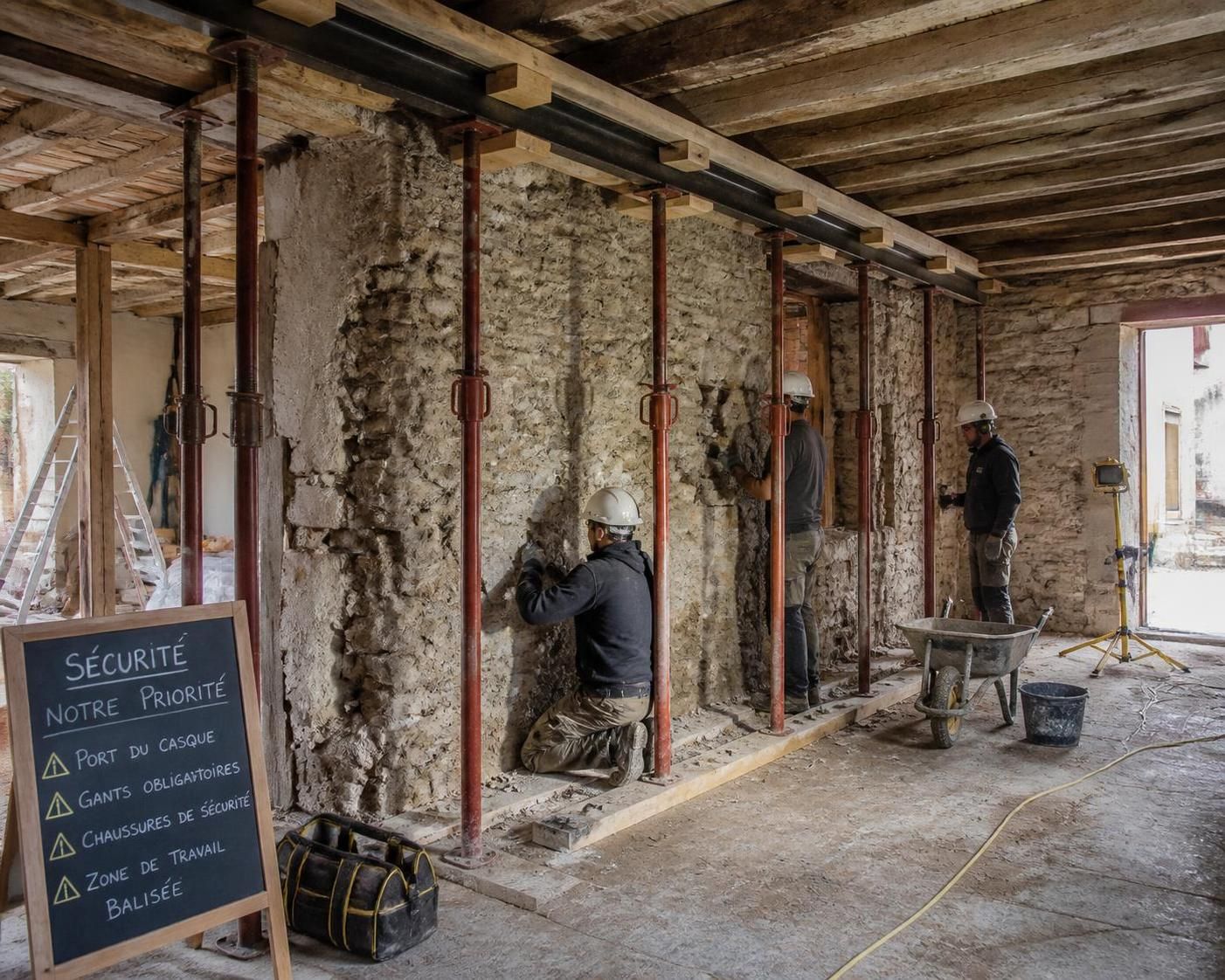 découvrez des conseils pratiques pour réussir l'ouverture d'un mur porteur en pierre en toute sécurité et garantir la solidité de votre chantier.