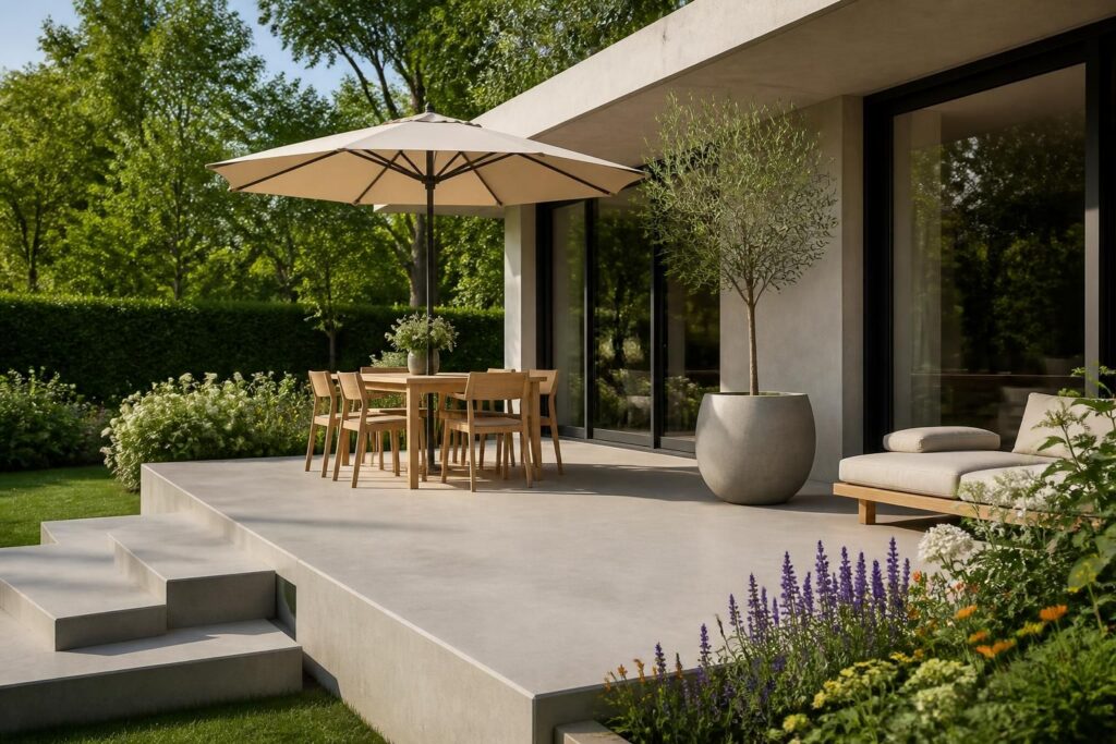 découvrez notre guide complet pour estimer le prix de votre terrasse en béton et réussir votre projet avec des conseils pratico-pratiques et des astuces d'experts.