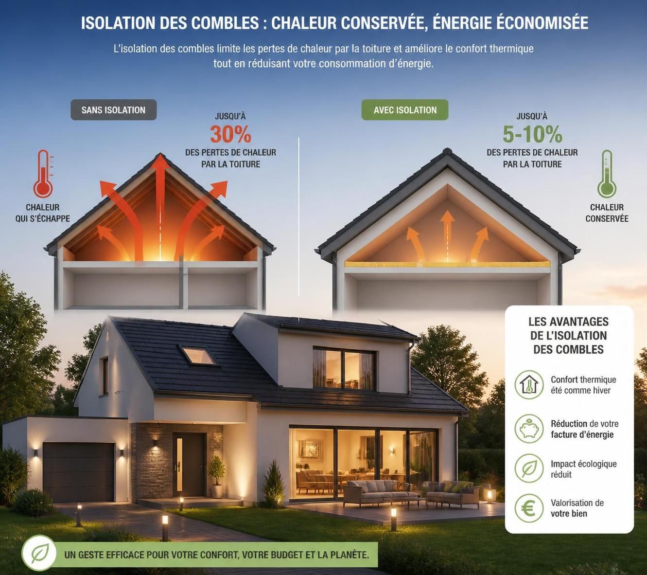 découvrez nos conseils pratiques pour bien isoler vos combles et optimiser votre consommation d'énergie, afin de réduire efficacement votre facture énergétique.