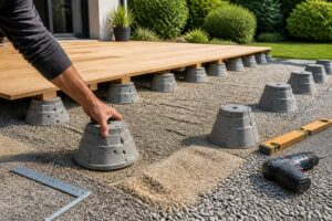 Comment choisir et installer un plot terrasse en béton durable