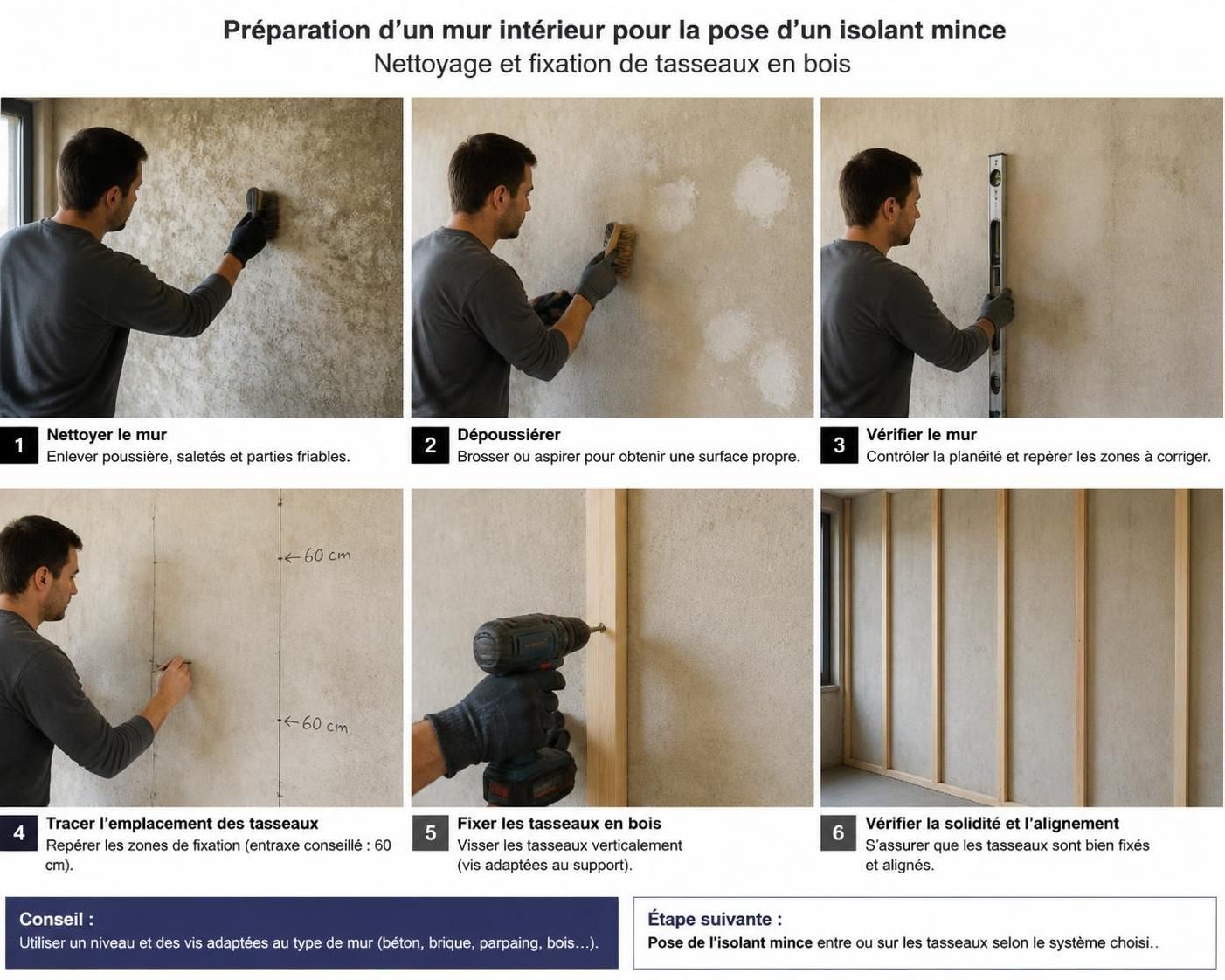 découvrez comment isoler un mur intérieur avec un isolant mince de manière efficace pour améliorer le confort thermique et réduire les pertes d'énergie dans votre habitation.
