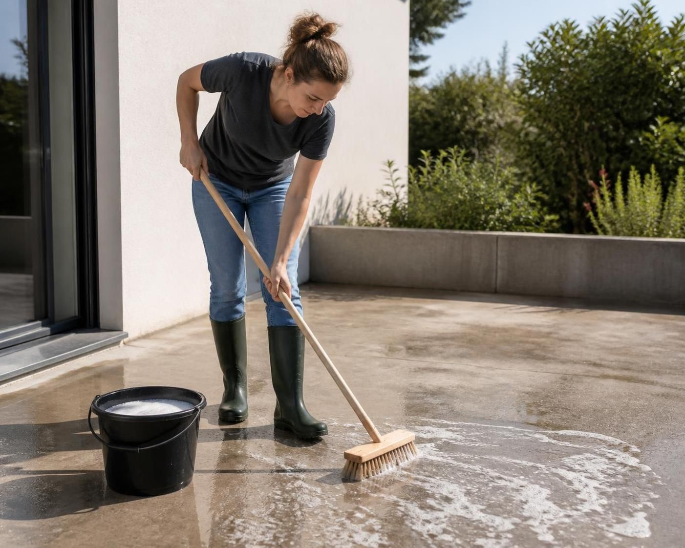 apprenez les meilleures techniques pour nettoyer efficacement votre terrasse en béton et lui redonner tout son éclat facilement et rapidement.