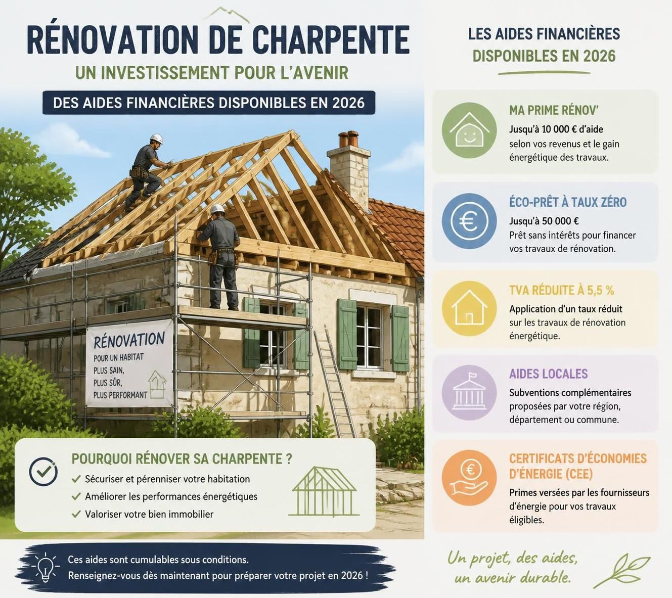 découvrez le prix au m² pour la rénovation d'une charpente en 2026. guide complet des coûts, conseils et astuces pour bien préparer votre budget rénovation.
