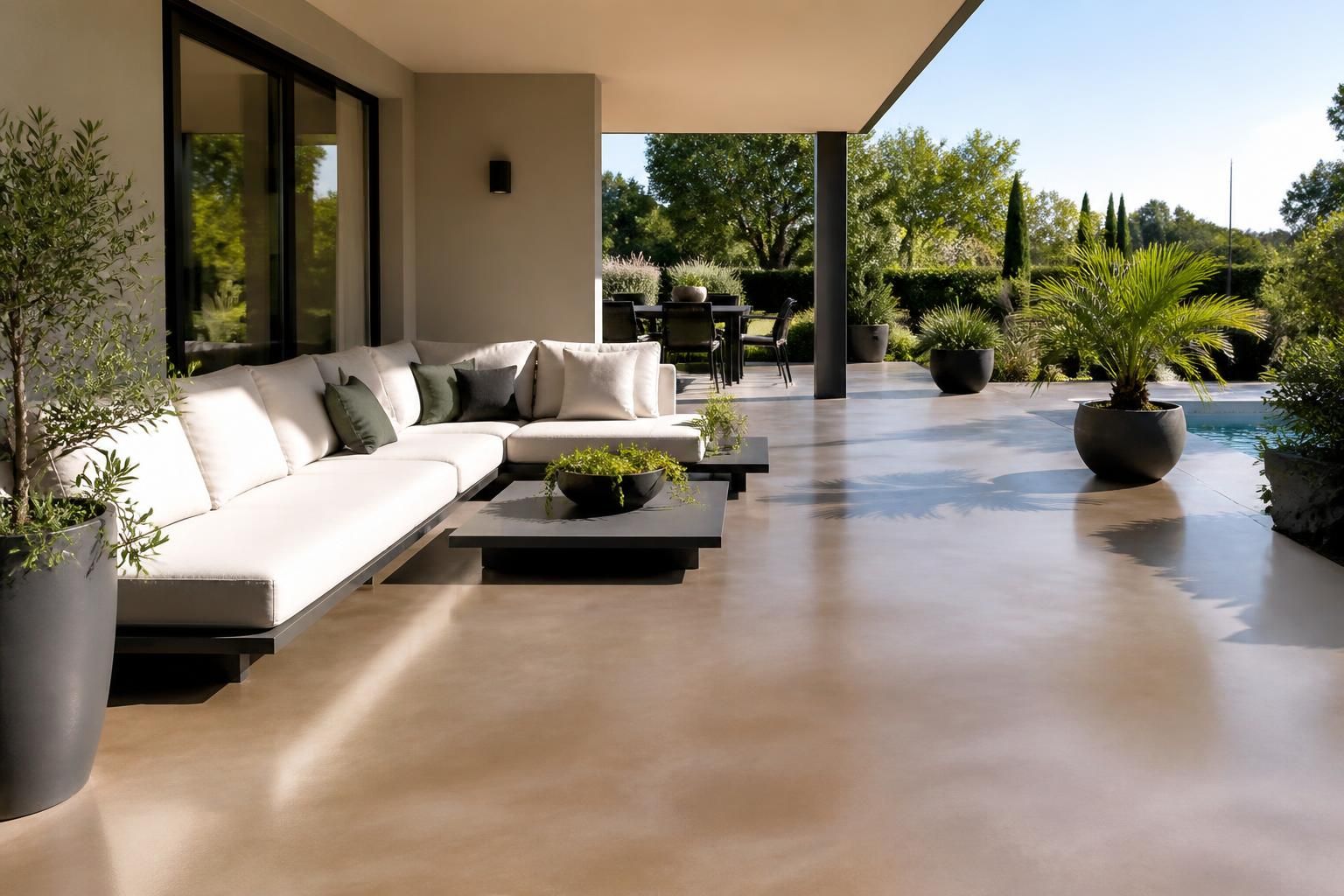découvrez comment choisir la meilleure finition pour votre terrasse en béton coloré et transformez votre extérieur en un espace élégant et durable.